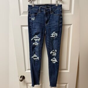 AE Next Level High-Waisted Patched Jegging
